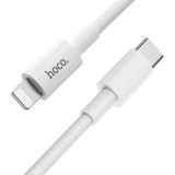 Laidas USB C - iPhone 12/13 8pin (Lightning) 20W greito krovimo (QC3.0) 1m baltas (white) Hoco X56